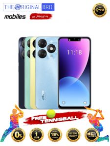 Itel A70 4GB + 8GB RAM 128GB Storage - PTA Approved (Official) - 1 Year Official Brand Warranty - Easy Installment - The Original Bro Mobiles-Free Tennis Ball